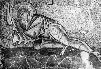 Деталь сцены Преображения. Мозаика из Нового монстыря на Хиосе.  XI в.
