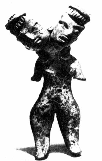 Статуэтка двуглавой богини. Тлатилько, I тыс. до н. э.