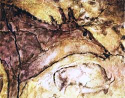Изображение лани. Пещера Альтамира. Испания. Верхний палеолит.