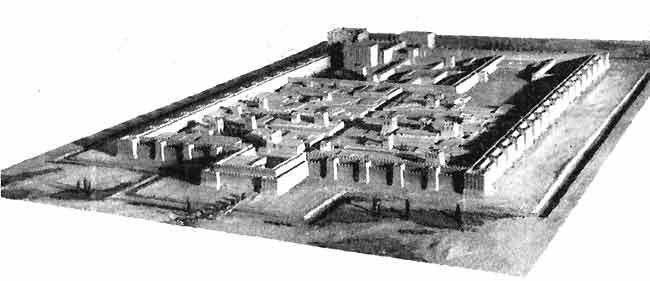 Городище Топрак-кала. Хорезм. III в. н.э. Макет.