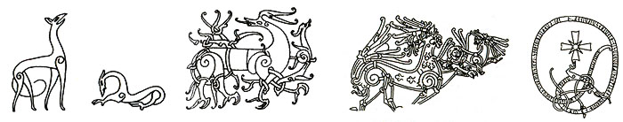 14. Стилистические элементы орнаментального искусства Скандинавии вендельского периода и эпохи викингов: стиль Урнес в Норвегии, стиль Рингерике, стиль рунических камней;