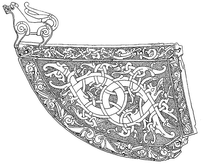 66. Флюгер из Челлунге (Готланд) обнаружен на шпиле старинной церкви, куда он перенесен, возможно, с мачты корабля викингов