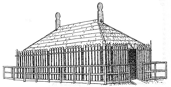 113. Славянский храм на поселении Гросс-Раден