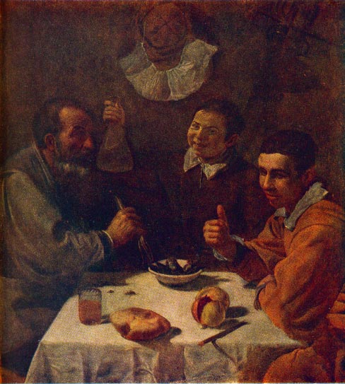 Завтрак. Веласкез. Около 1617 г.