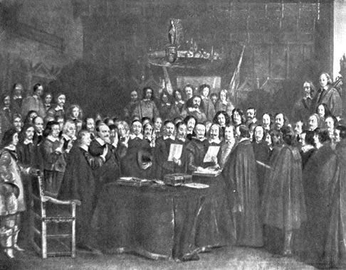 Мирный конгресс в Мюнстере. Г.Терборх. 1648 г.