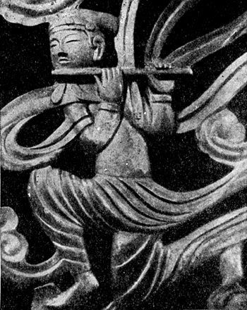 Флейтист. Скульптура из монастыря Тодайдзи. Первая половина VIII в.