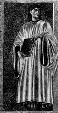 Бокаччо. Портрет работы Анреа дель Кастаньо. XV в.