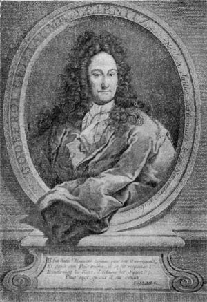 Готфрид Вильгельм Лейбниц. Гравюра. С. Фике. 1745 г.