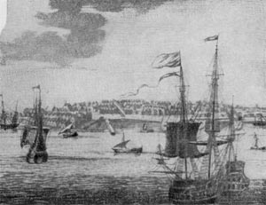 Новый Амстердам (Нью-Йорк). Рисунок начала XVIII в.