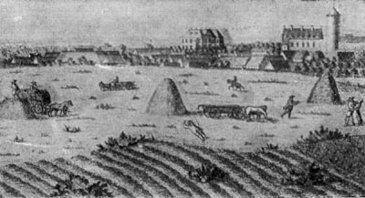 Сельские работы в окрестностях Вордингборга. Рисунок 1754 г.