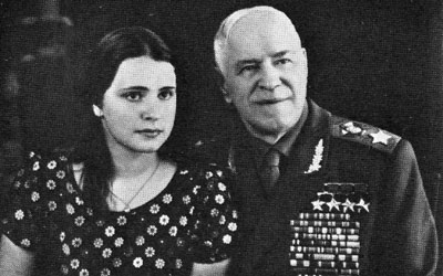 Г. К. Жуков с дочерью Машей. Июль 1973 г.